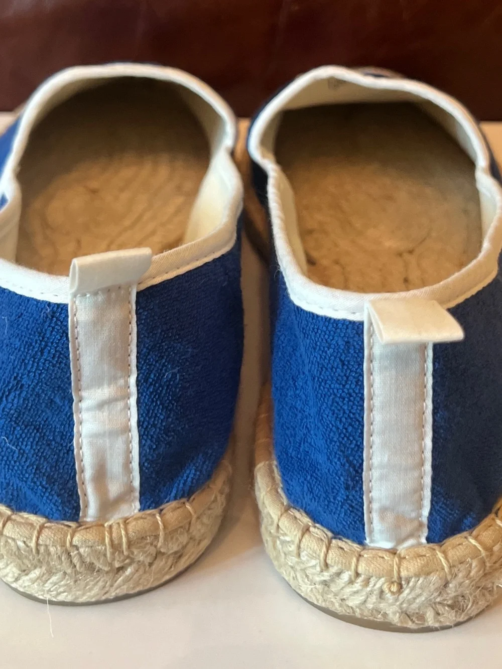 Soludos Mens Original French Blue White Terry Espadrille Shoes Sz 8-8.5 New